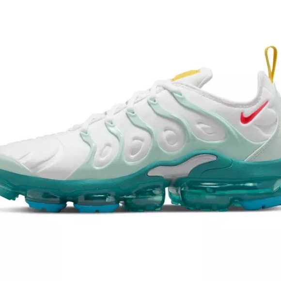 Nike Air VaporMax Plus Running Shoes - White/mint foam/washed teal/siren red - Picture 4 of 16